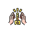 Hand & Key Icon